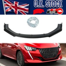 Carbon Fiber Front Bumper Lip Splitter Spoiler Body Kit For Peugeot 208 308 508