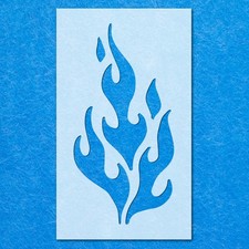 Fire Shape Flame Stencil