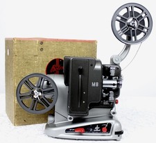 Vintage 1950s BOLEX PAILLARD M8 Std 8mm Cine FIlm Projector, ART DECO, FREEPOST