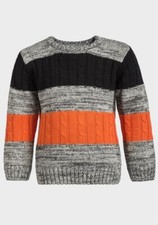 MINOTI BOYS CABLE KNIT JUMPER