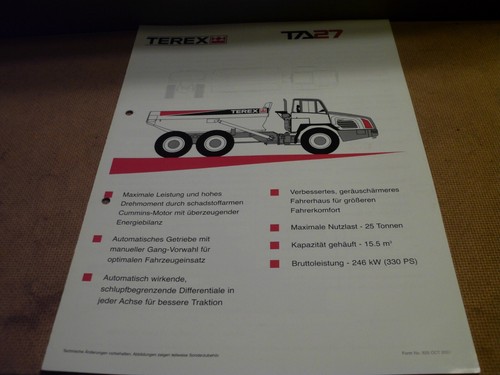 Terex articulated dump - articulated,