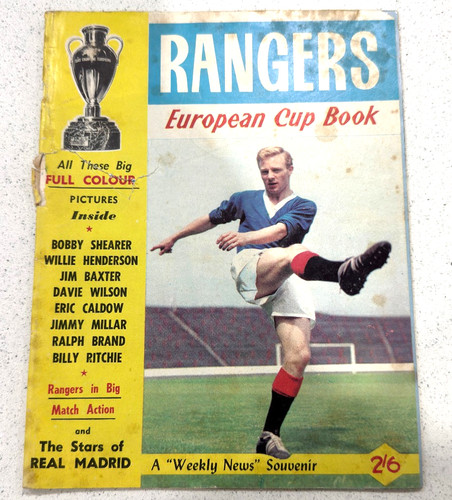 Rangers european cup book 1963 - european,