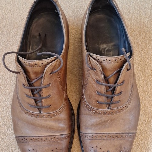 Barker leather oxford dress - leather,