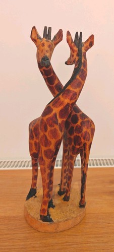 Vintage hand carved wooden - carved,