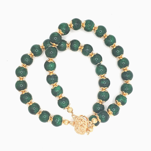 Genuine green jade - 7",