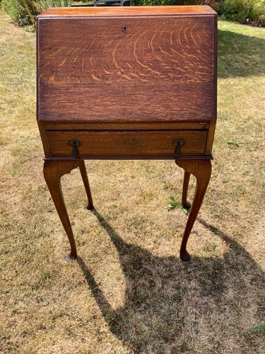Solid oak writing - , desk/bureau