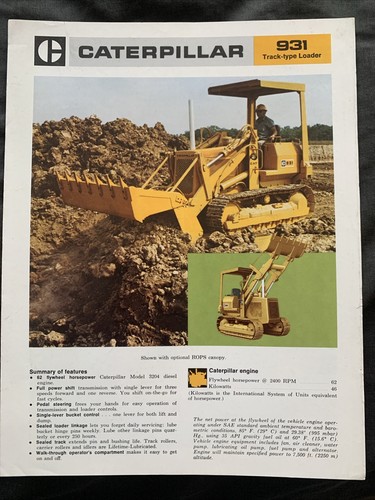 Caterpillar 931 track type - caterpillar,