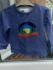 Mini Boden - Blue Sweatshirt- Adventure Design- Age 2-3 Years