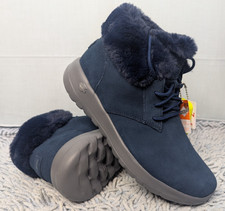 Skechers - On The Go Joy -  Ankle Boots Lush - Faux Fur Boot - Womens -UK6 BNWOB