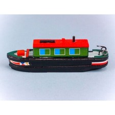 Mini canal boat wooden model - canal,