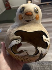 Hand painted Halloween Gourd