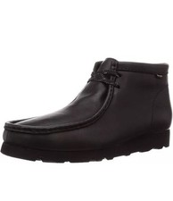 Mens Clarks Originals WALLABEE BT GTX Black Leather Boots UK Size 10 G EU 44.5