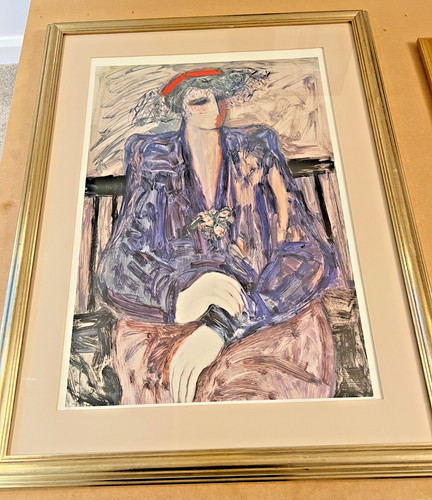 Barbara wood framed signed - a,