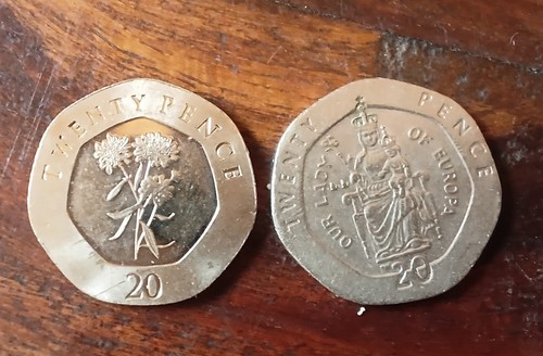 Gibraltar 20p coins - x,