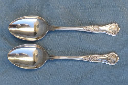 Pair vintage silver plate - ,
