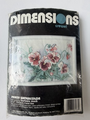 Floral crewel kit dimensions - crewel,