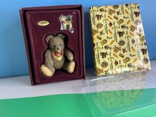 Steiff Collection 100years of Teddy Bears Enesco 1970 Bear with Pewter Toy Boxed