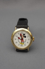 Bradley Time Walt Disney manual wind Mickey Mouse child's watch WORKS