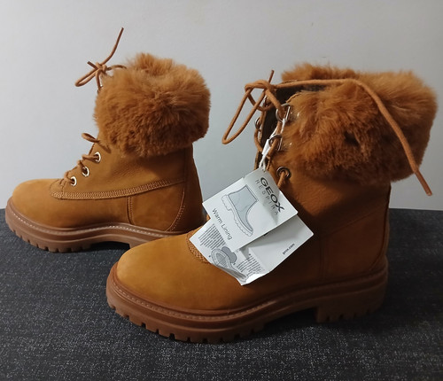 Geox respira brown suede - suede, faux