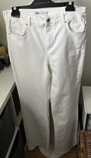 Zara White Jeans Size EUR 40