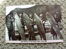 Vintage wooden surfboard