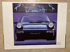 1991 Porsche Carrera 911 C2 Coupe dealership showroom marketing poster