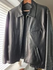 Valentino Mens Italian Made Leather Jacket Excellent Condition L/XL