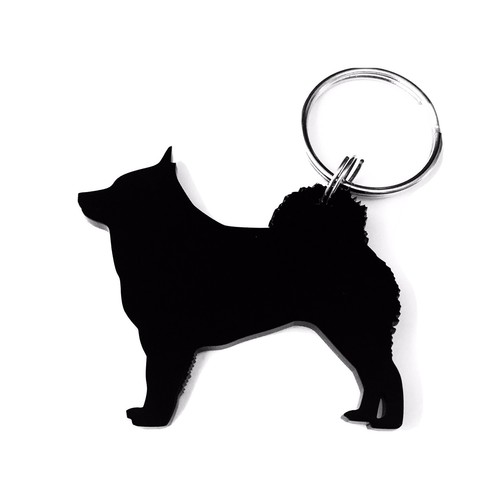Schipperke dog keyring - dog,