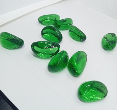 Decorative green glass - 60, x