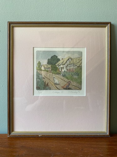 Watercolour etched painting