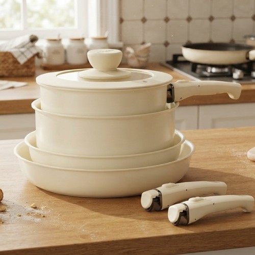 Space saving 8pcs cookware - space-saving,