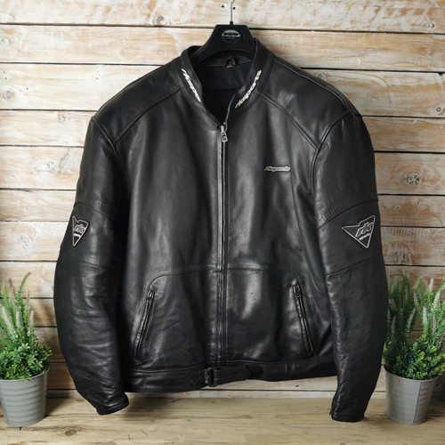 Sports black leather biker - rk,