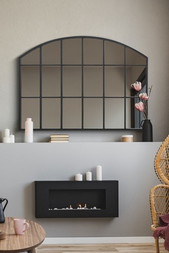 Large black frame arch over - large,