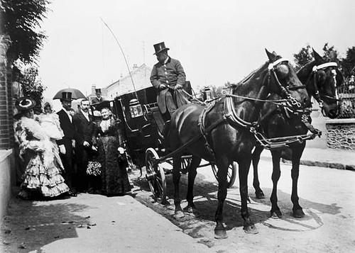 Hackney cab paris 1910 - in, old