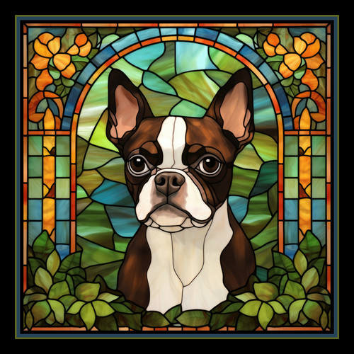 Brown boston terrier dog large - boston,