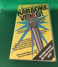 VINTAGE VHS KARAOKE VIDEO 6 BACKING TRACKS SEE PHOTOS