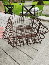 Rusted Metal Bike Basket
