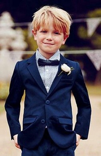 Popular navy wedding boy - navy,