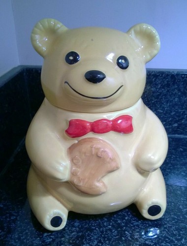 Vintage ceramic pottery teddy - vintage,