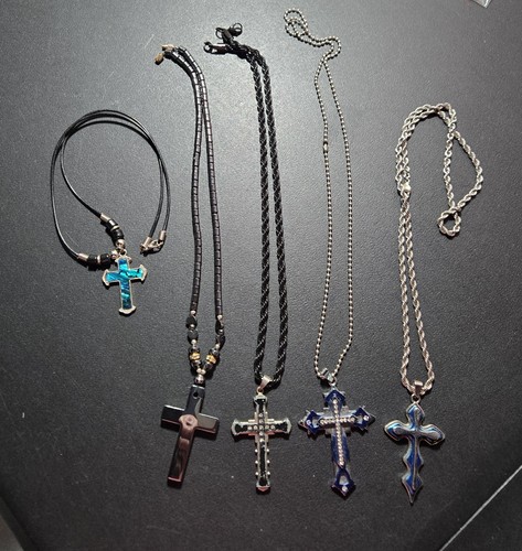 Men cross necklace bundle - men's,