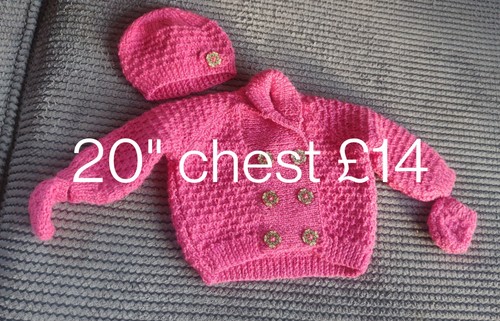 Knitted cardi mitts - mitts, set