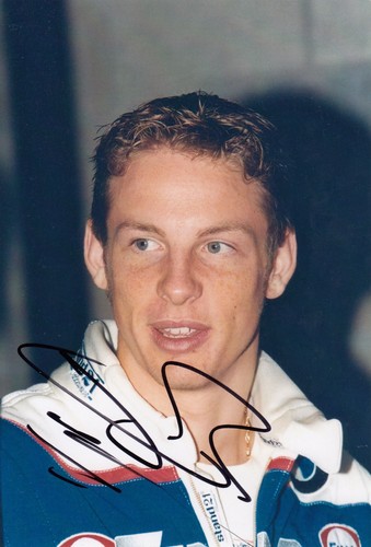 Signed jenson button - button, original