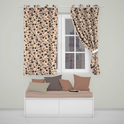 Blackout eyelet curtains ditsy - eyelet,