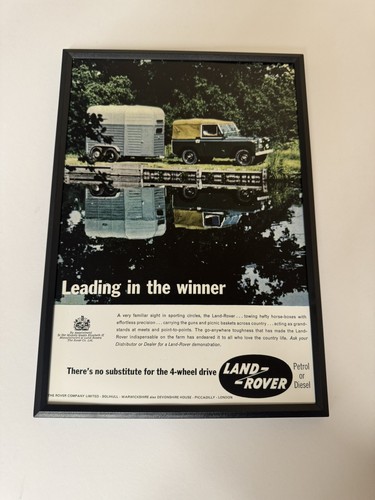 Framed print land rover - print, series