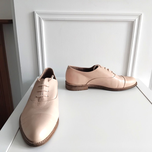 Dune real leather nude cream