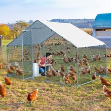 2x3x2m Metal Chicken Coop