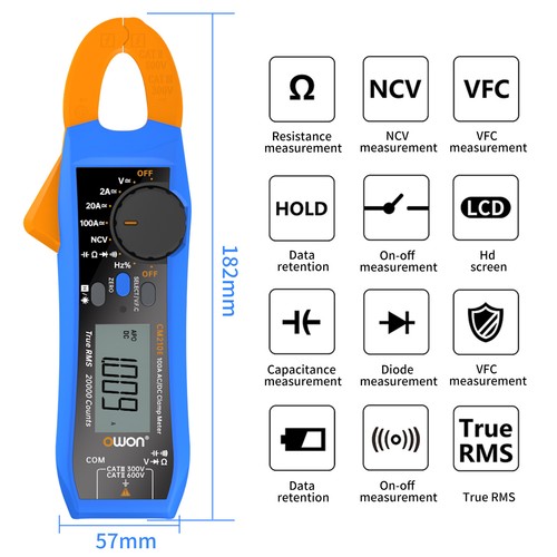 Cm210e mini clamp meter dc - clamp, ac/dc