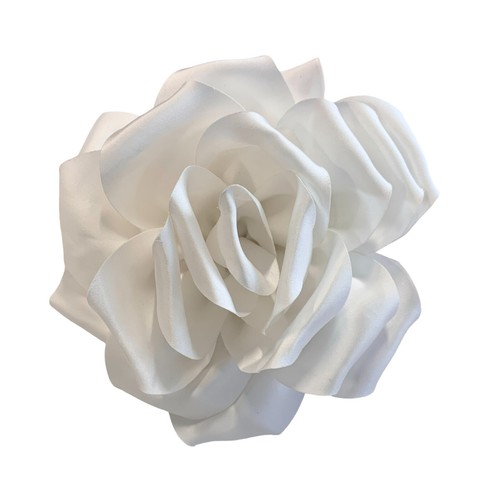 Large rose fascinator - rose, satin