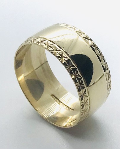 9ct gold wedding band - gold,