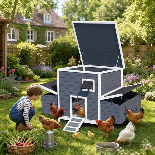 Wooden chicken coop - hen, house